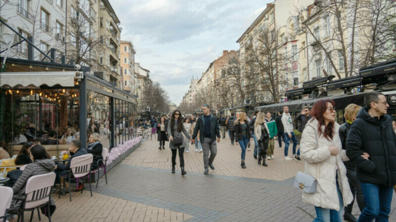 Oameni pe stradă Bulgaria
