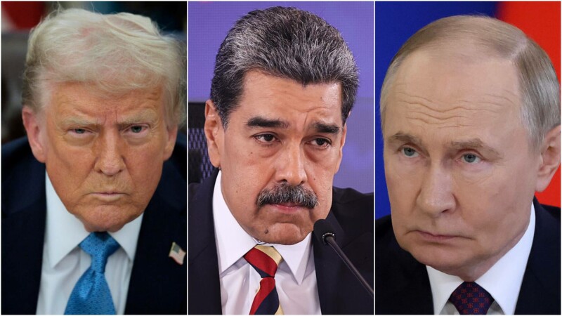 Nicolas Maduro, Donald Trump, Vladimir Putin