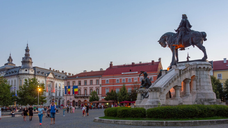 oameni pe strada, cluj