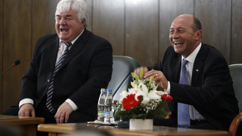 Traian Basescu si Constantin Simirad