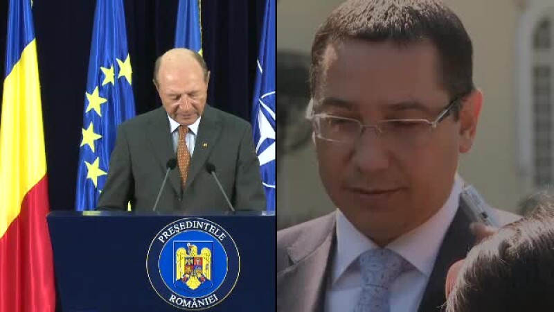 Traian Basescu si Victor Ponta