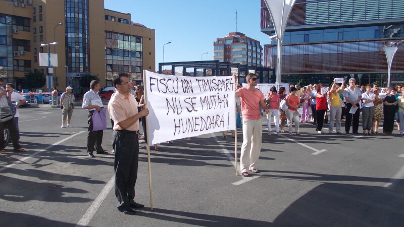 protest finante timisoara