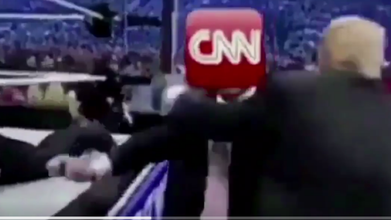 Trump in ring cu CNN
