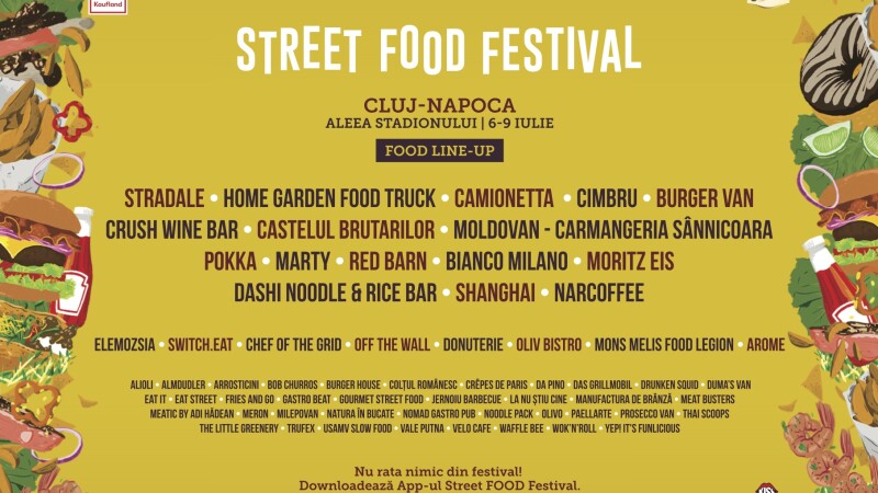 La Cluj-Napoca incepe azi cel mai mare Street FOOD Festival din Romania