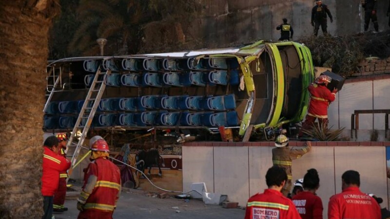 accident autocar Lima