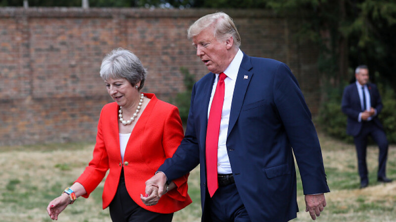 theresa may donald trump