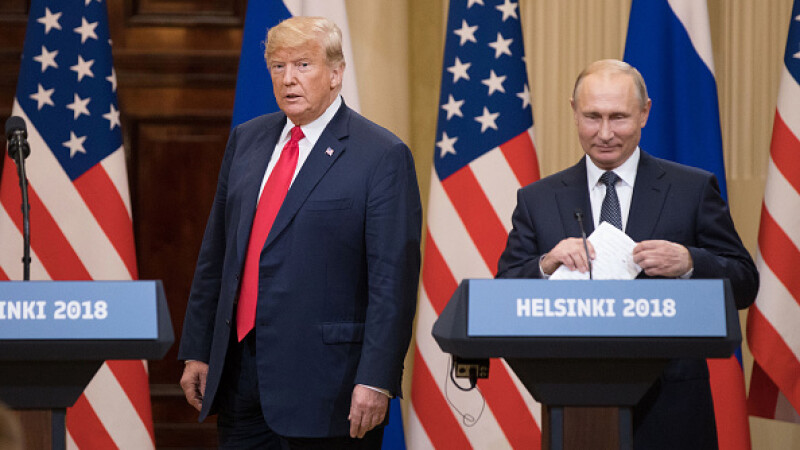 Vladimir Putin și Donald Trump, la Helsinki