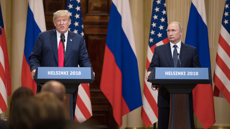 Vladimir Putin și Donald Trump, la Helsinki