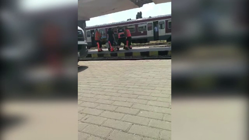 Călători răniți în gara din Bârlad