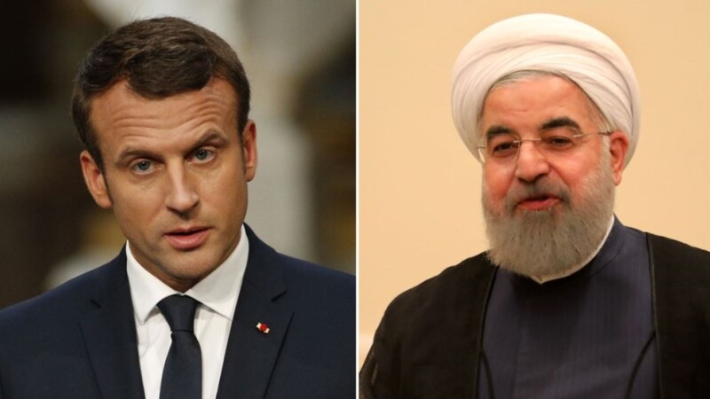 Hassan Rouhani si Emmanuel Macron