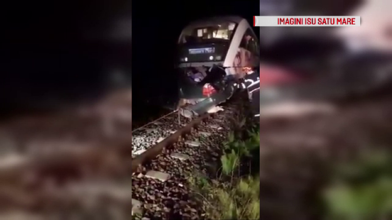 masina lovita de tren