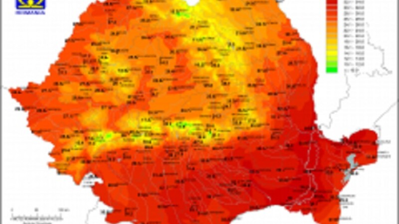 Record istoric de avertizări Cod roşu în România