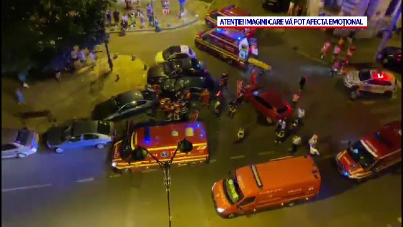 Accident grav în București. Tineri secerați de o mașină scăpată de sub control: ”Nu am putut să mă uit”