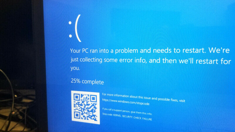 windows blue screen eroare