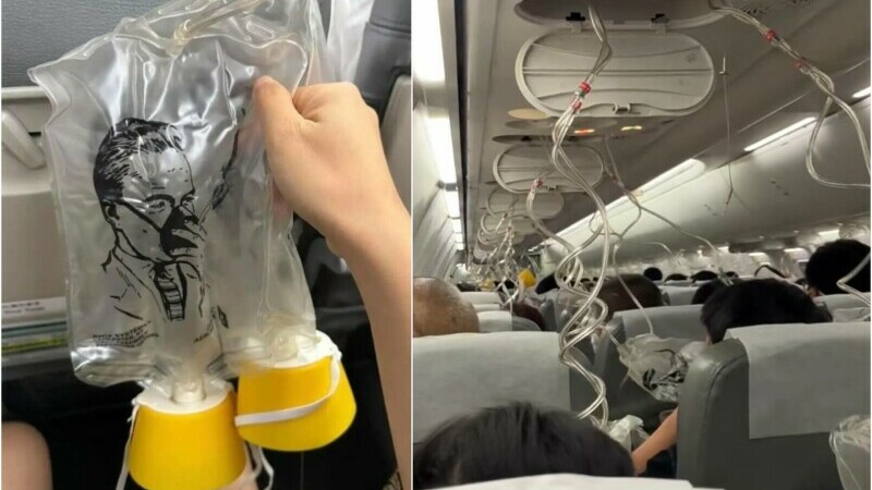 masca oxigen avion japonia