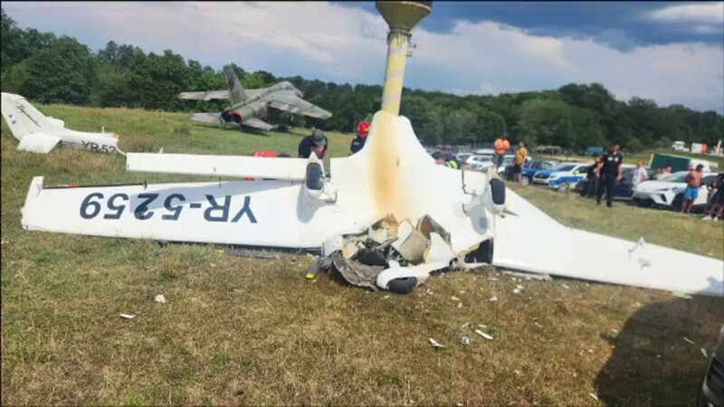 Avion prabusit Orastie