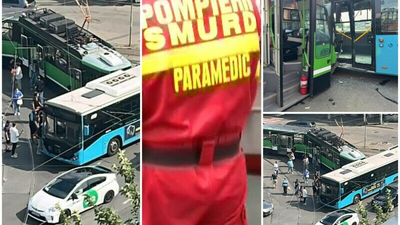 accident, STB, autobuz, tramvai