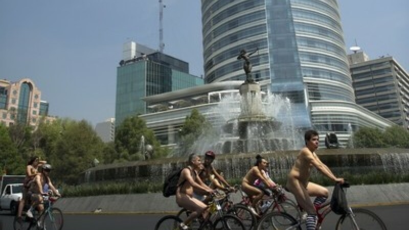 Biciclisti in Mexic