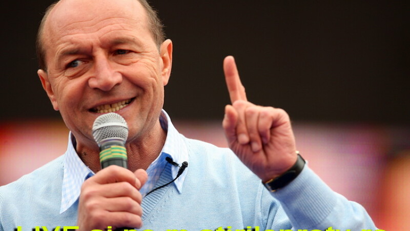 Traian Basescu, LIVE pe mobil
