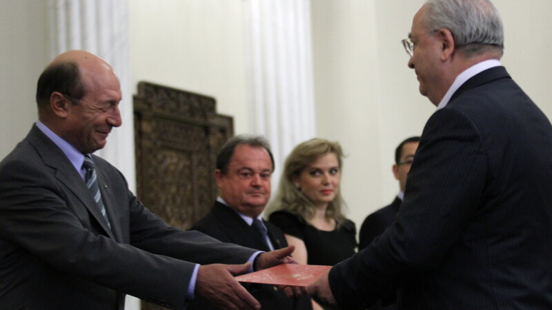 Traian Basescu si Puiu Hasotti