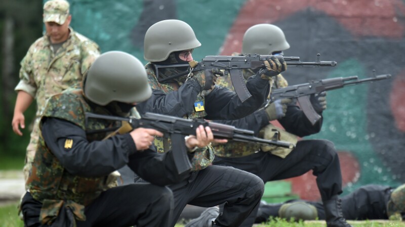 soldati ucraina, exercitiu