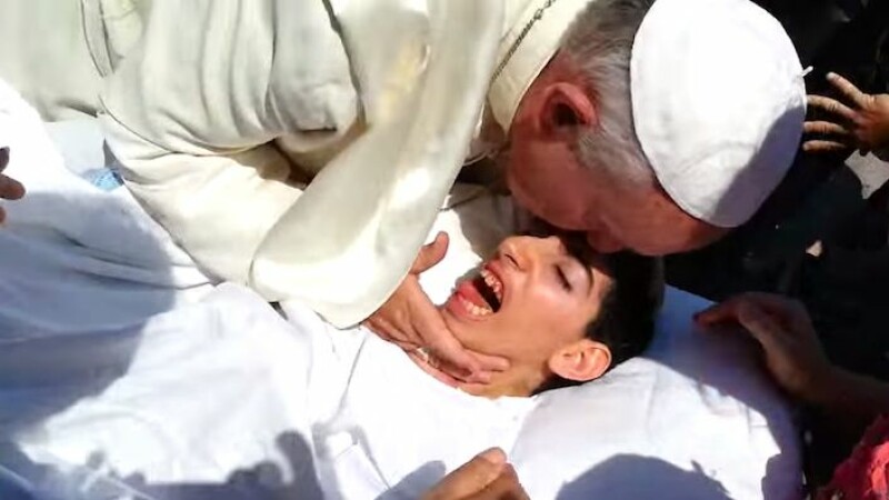 Papa Francisc si Roberta
