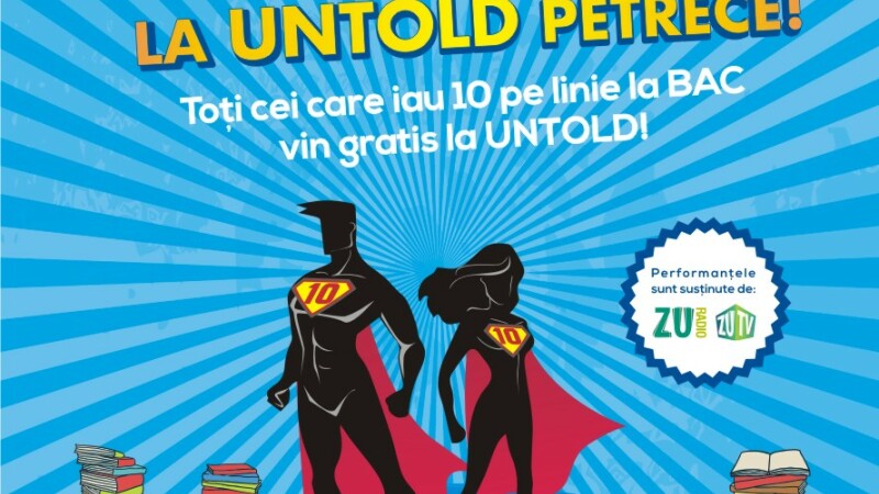 UNTOLD Festival premiaza elevii cu rezultate bune la BAC