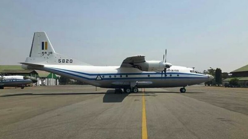 Avion prabusit Myanmar