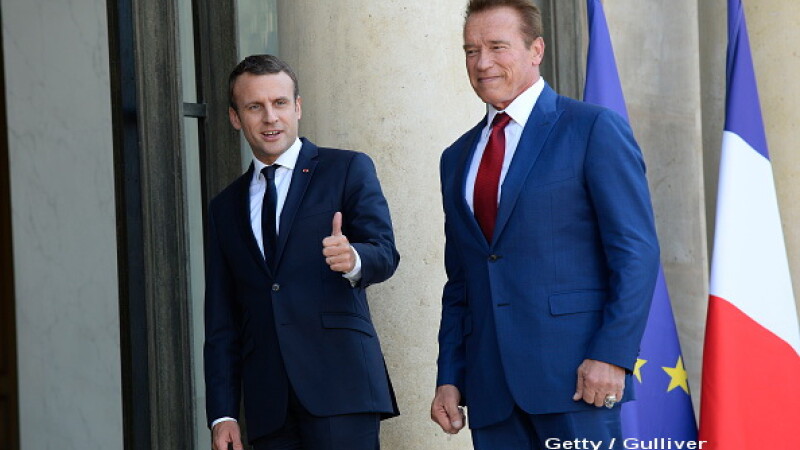 Arnold Schwarzenegger, Emmanuel Macron