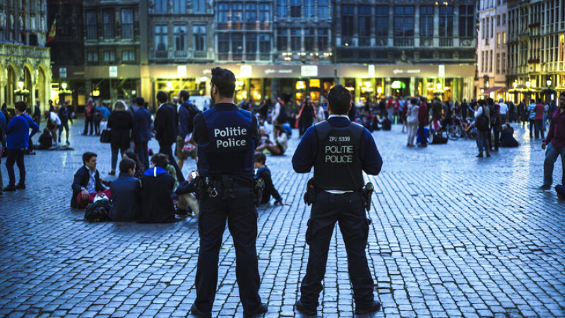 politie in Bruxelles, Belgia