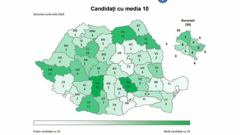 Harta Notelor La Bac 2020 Care Sunt JudeÈ›ele Cu Cele Mai Bune Rezultate Stirileprotv Ro