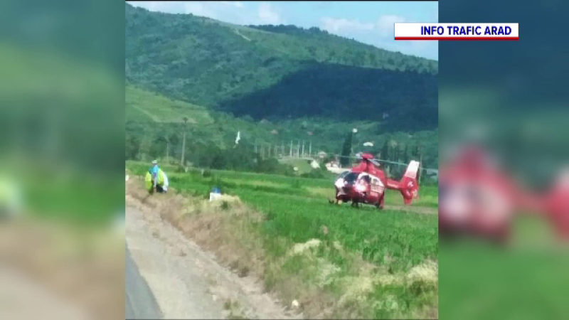 Un bărbat de 30 de ani care zbura cu parapanta s-a prăbușit pe un câmp din Arad