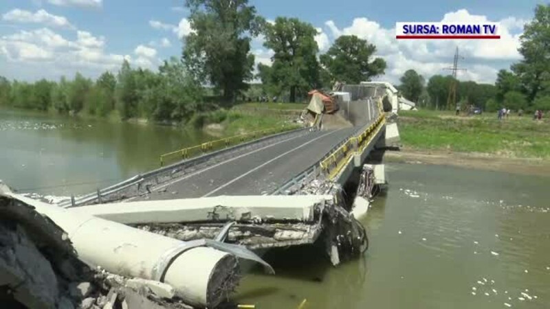 podul prăbușit de la Luțca
