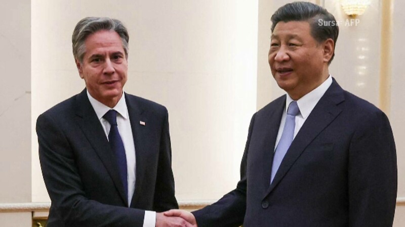 Anthony Blinken și Xi Jinping