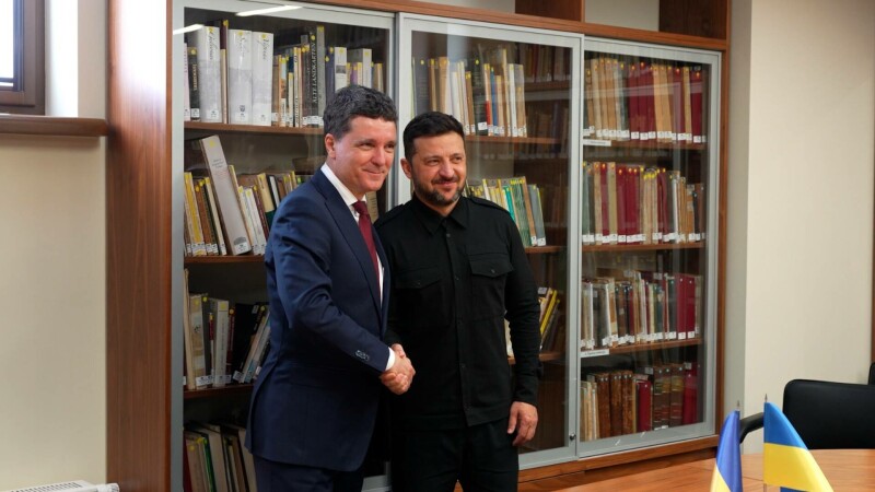 Nicusor Dan și Volodimir Zelenski