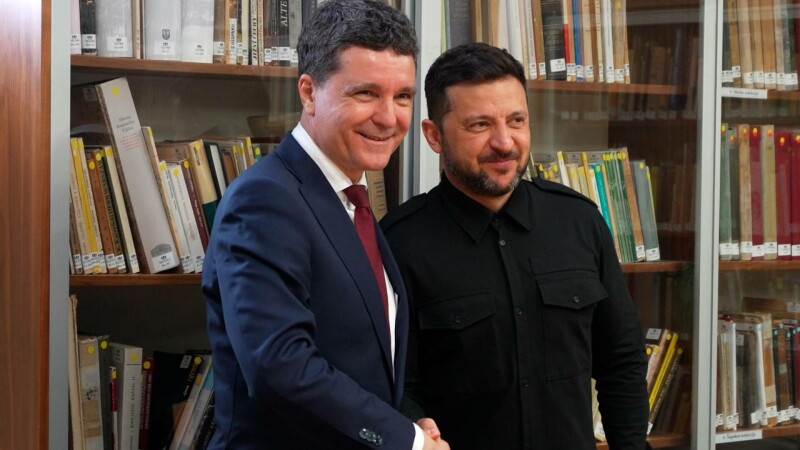 Nicusor Dan și Volodimir Zelenski