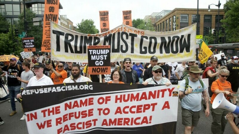 protest anti trump washington