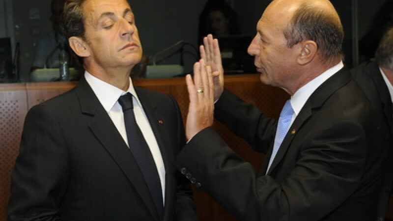 Traian Basescu si Nicolas Sarkozy
