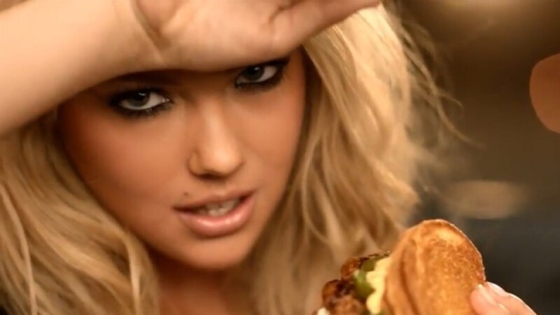 Kate Upton, reclama hamburger