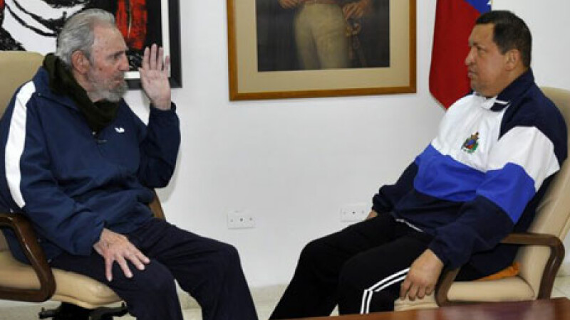 Hugo Chavez si Fidel Castro