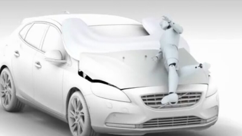 Volvo, airbag pietoni