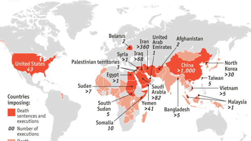 harta executiilor in 2011