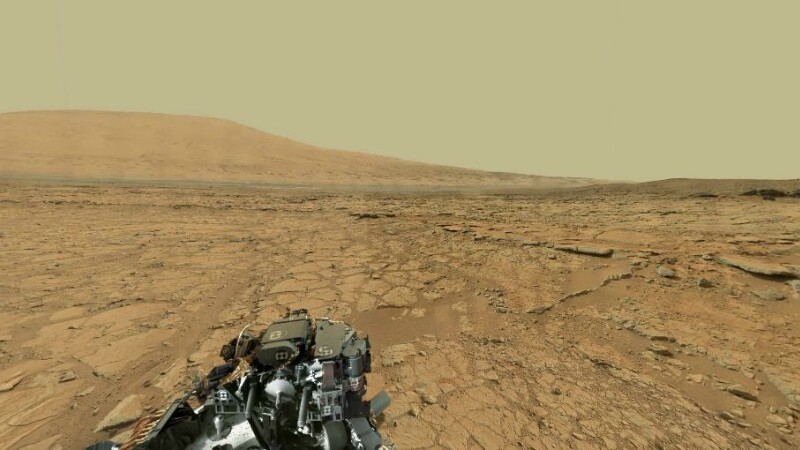 panorama, Marte, Curiosity
