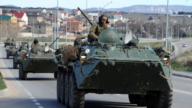 Tancuri rusesti in Crimeea