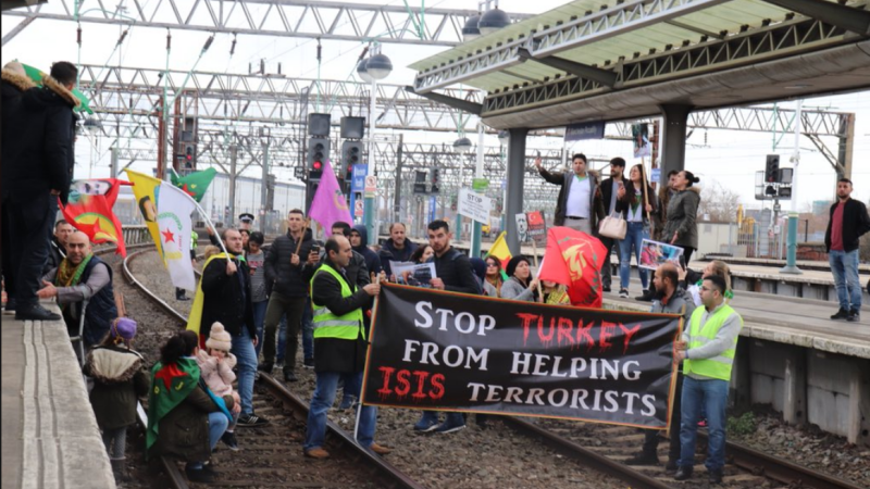 Protest gara din Marea Britanie