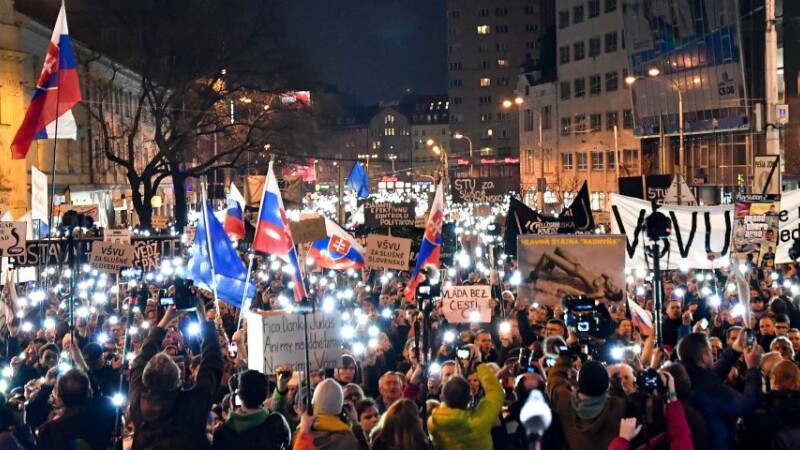 proteste in Slovacia