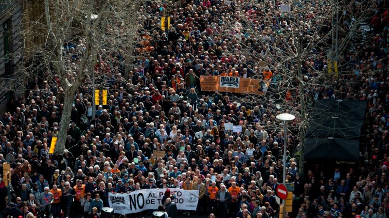 protest barcelona