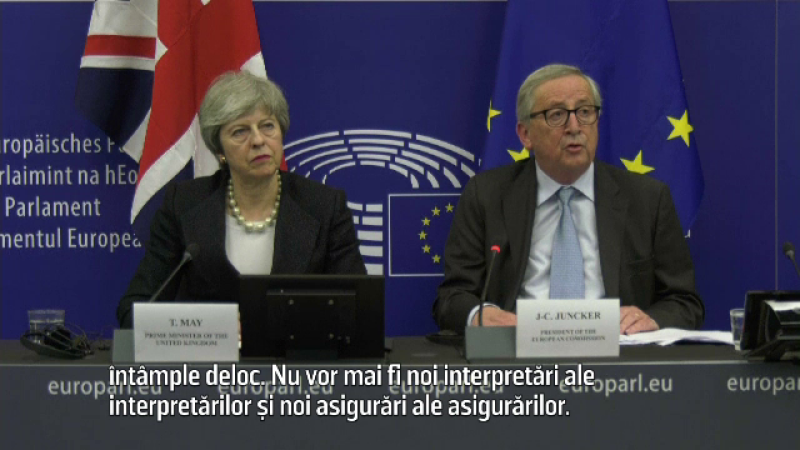 Theresa May si Jean Claude Juncker