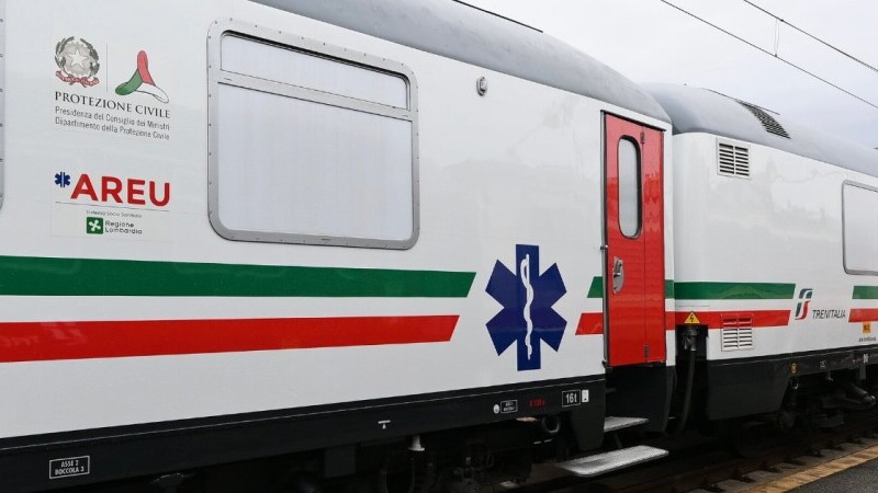 Italia are un tren ATI, în ziua în care a atins 100.000 de morți din cauza Covid. Poate circula prin toată Europa