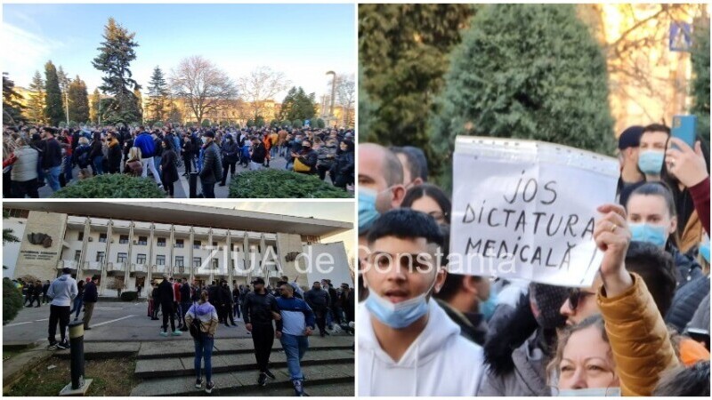 Protest cu sute de persoane, la Constanța: 
